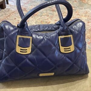 Elegant sapphire blue handbag